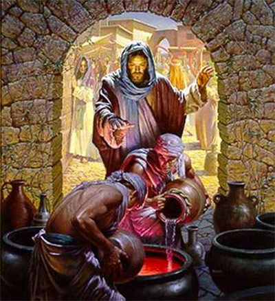 Resultado de imagen para imagenes de jesus transformando el vino